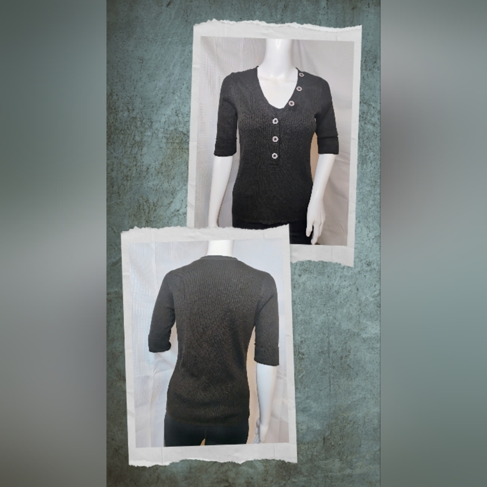 Raffi Knit top with 3/4 sleeves